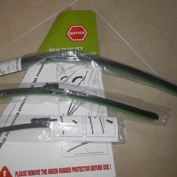 NEW OEM 3 PACK QUALITY WIPER BLADES ALL SEASON 4", 12", 19", EASY TO INSTALL 🚗 - Picture 7 of 9